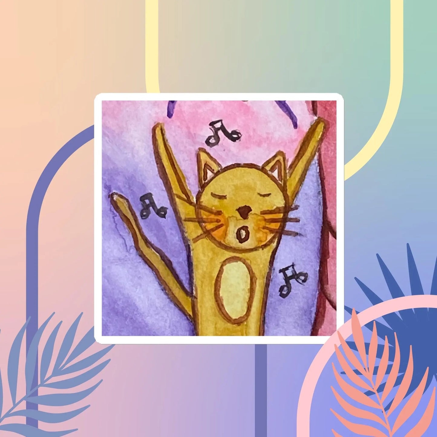 Magnet (cat chanting standing up)