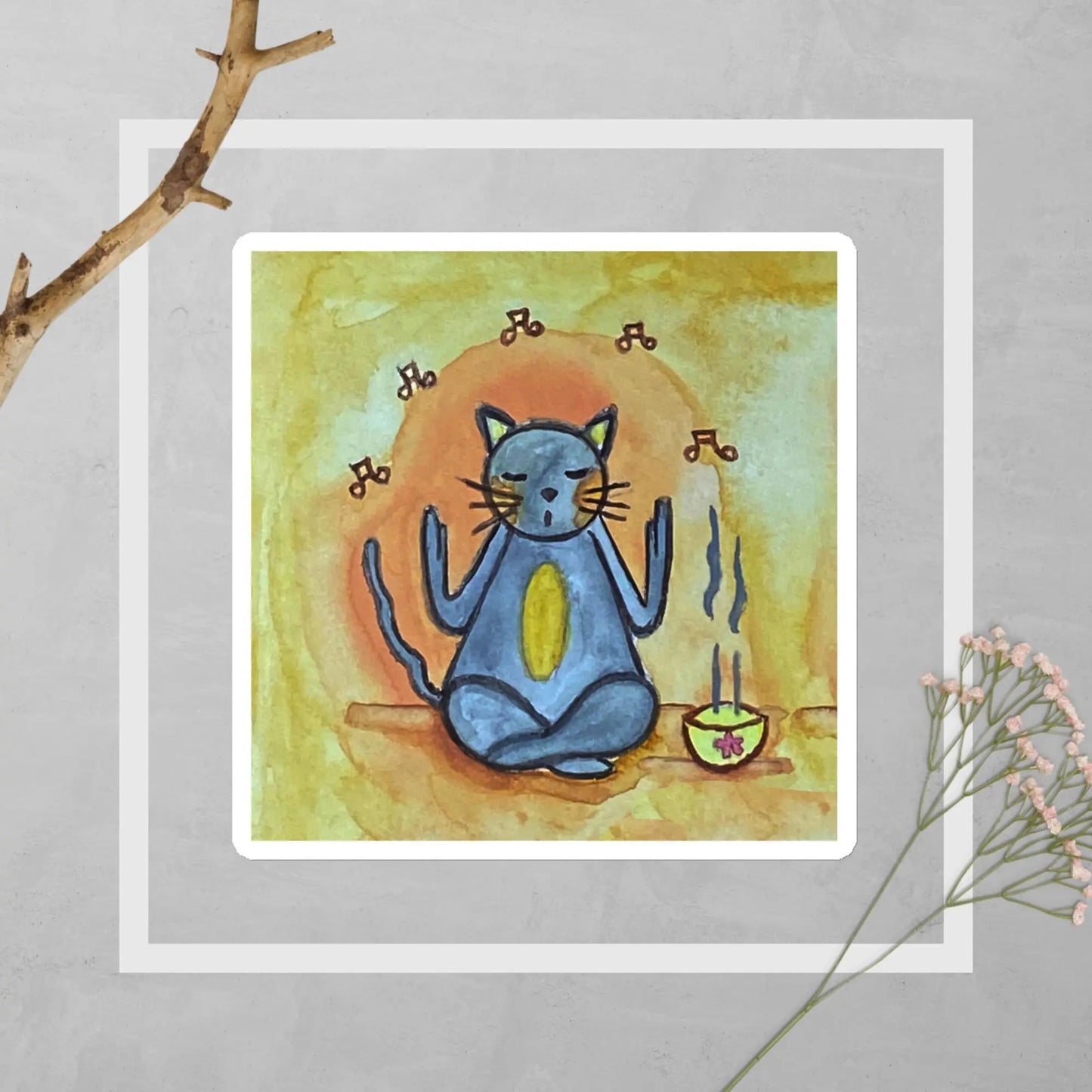 Magnet (cat chanting with incense burning)