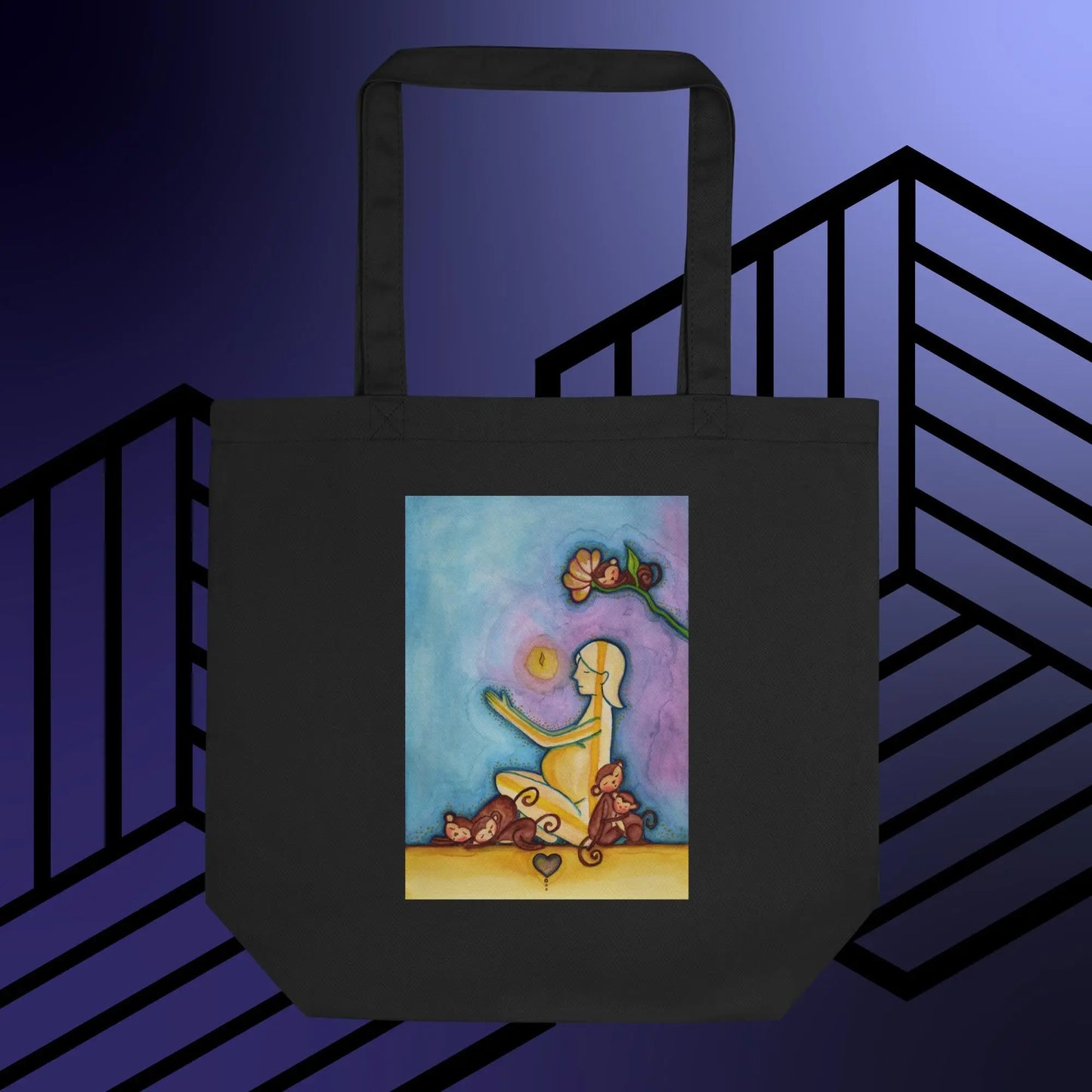 Eco Tote Bag (meditating on the inner light)