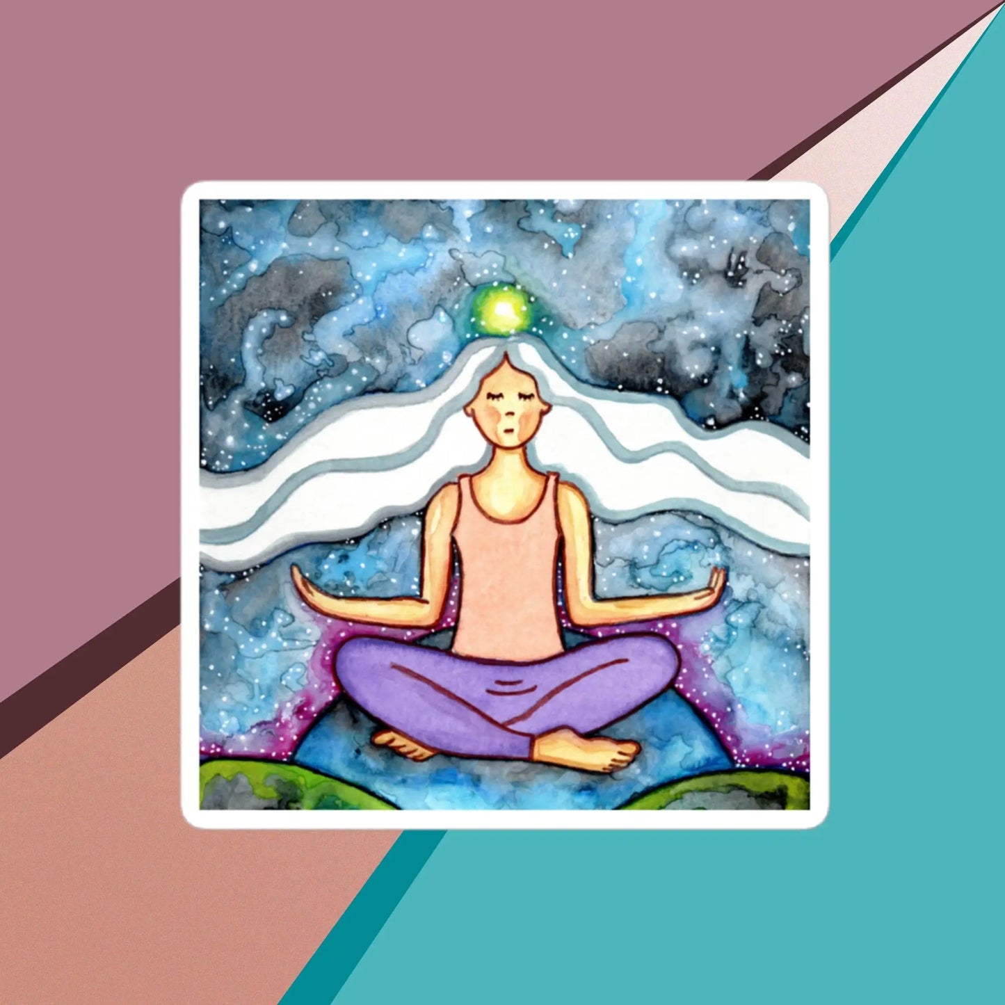 Bubble-free stickers (the crown chakra)