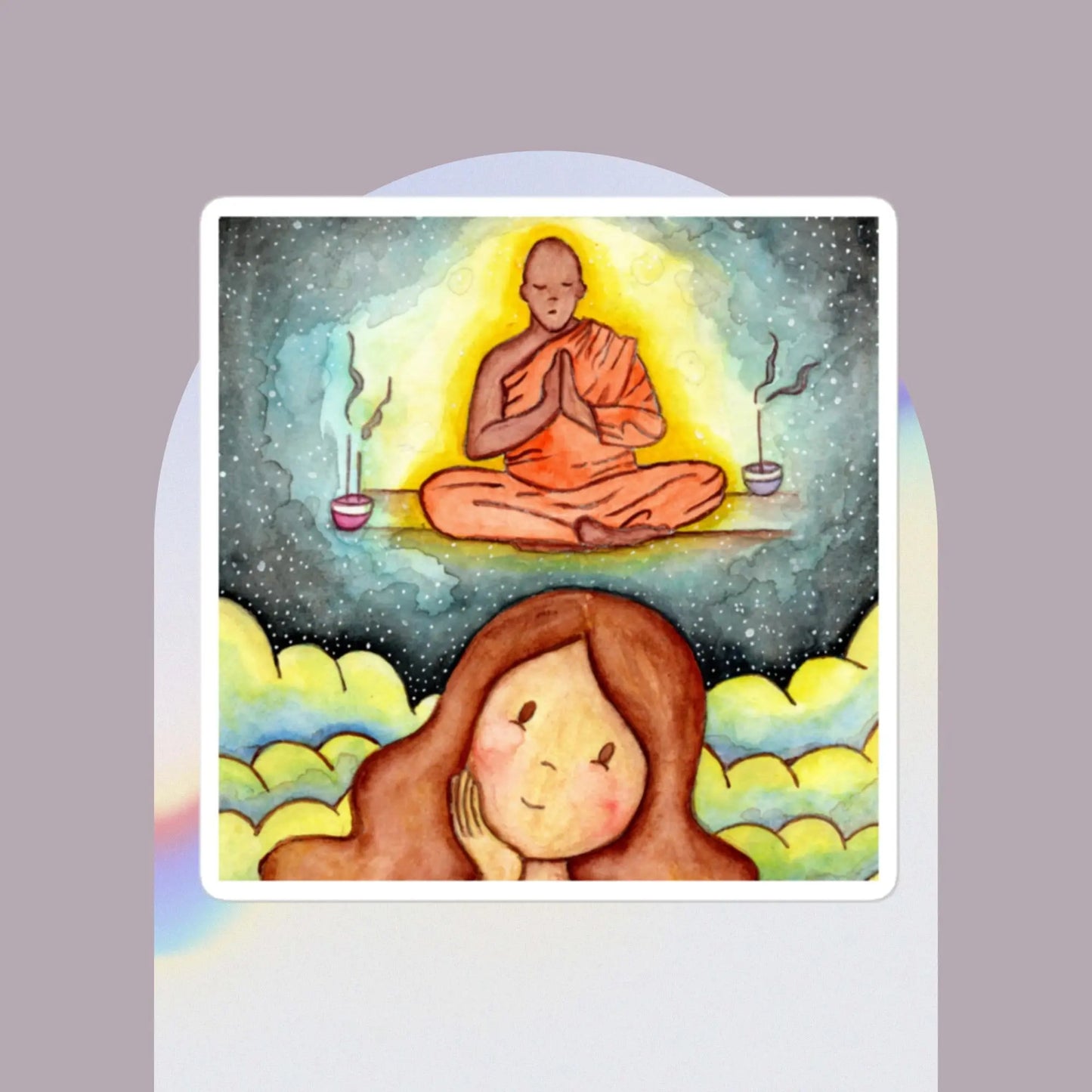 Bubble-Free Sticker (wondering about meditation)