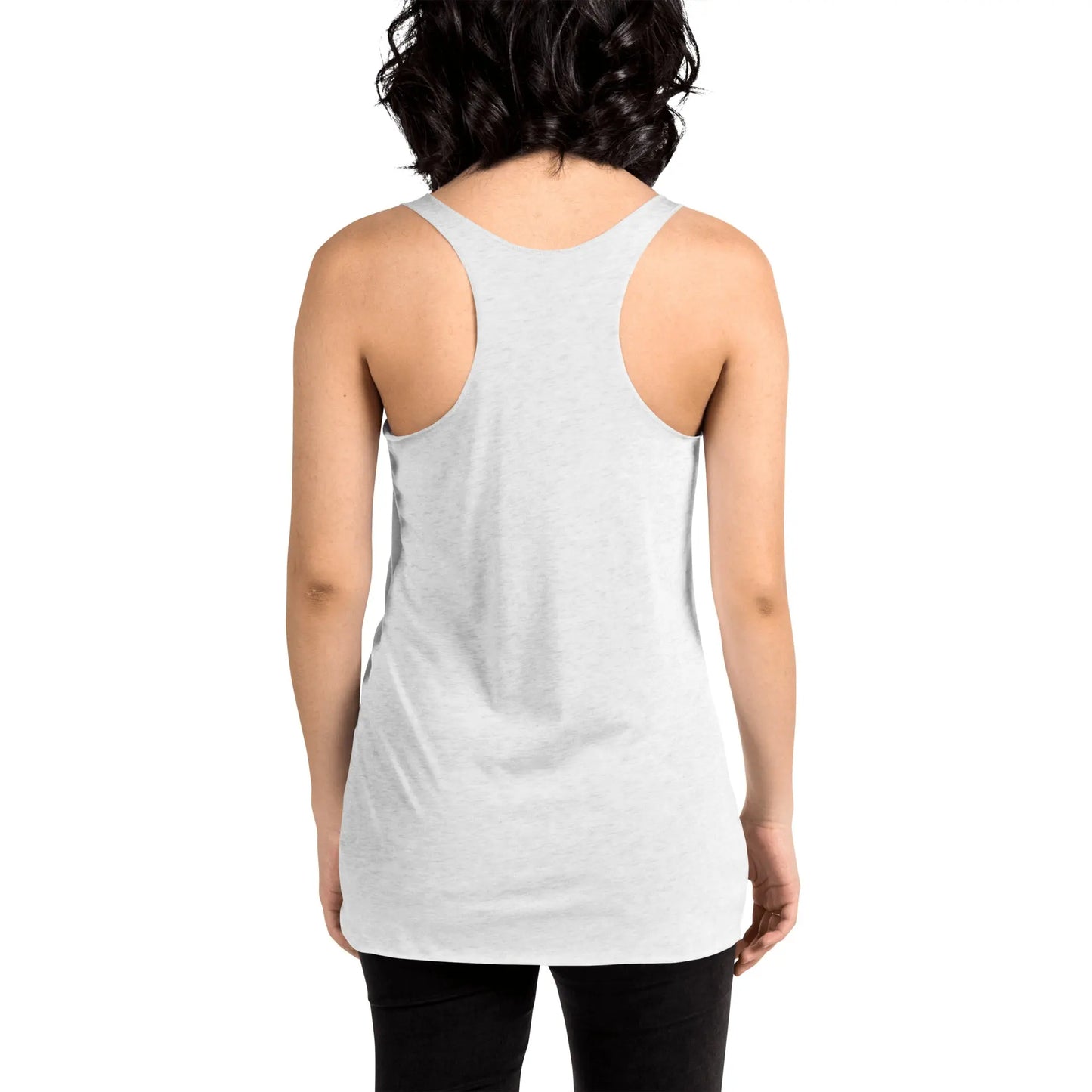 Women's Racerback Tank Top (meditating on the moon)