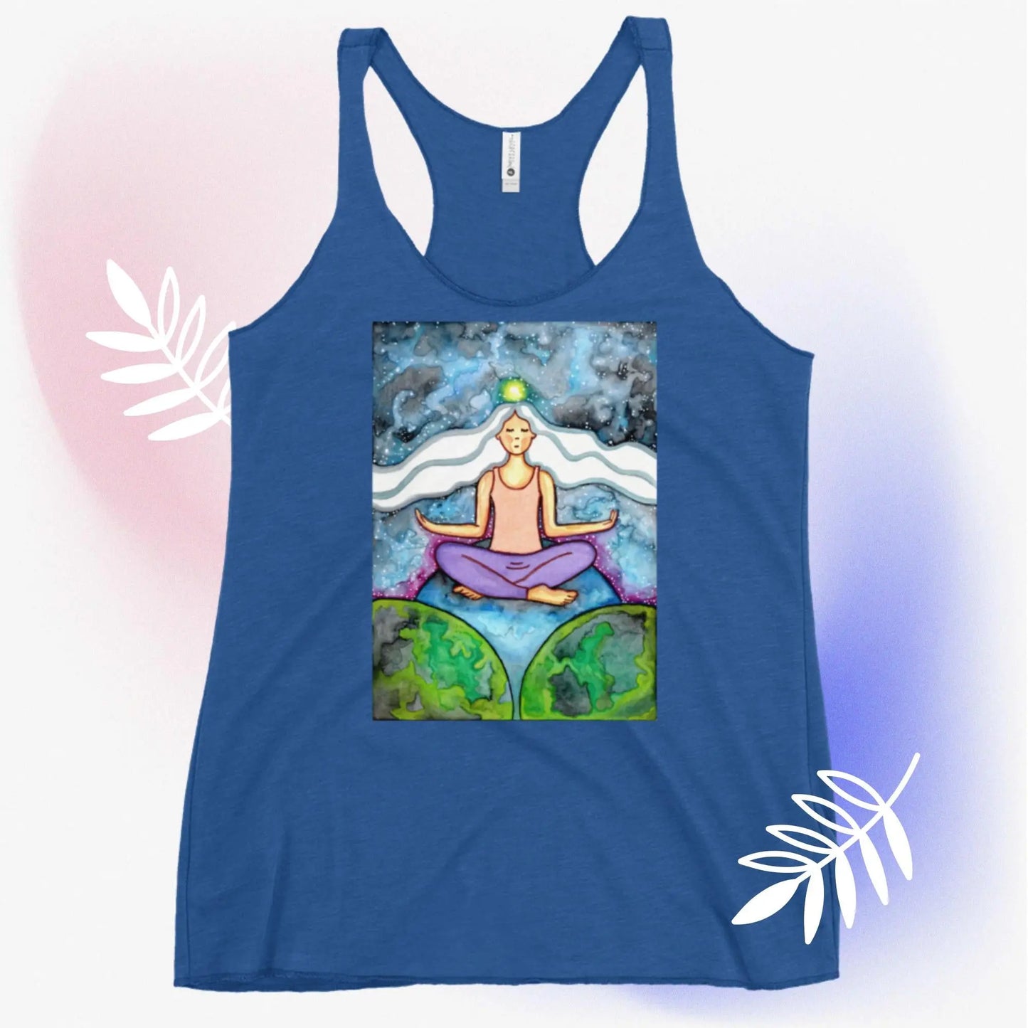 Women's Racerback Tank Top (the crown chakra)