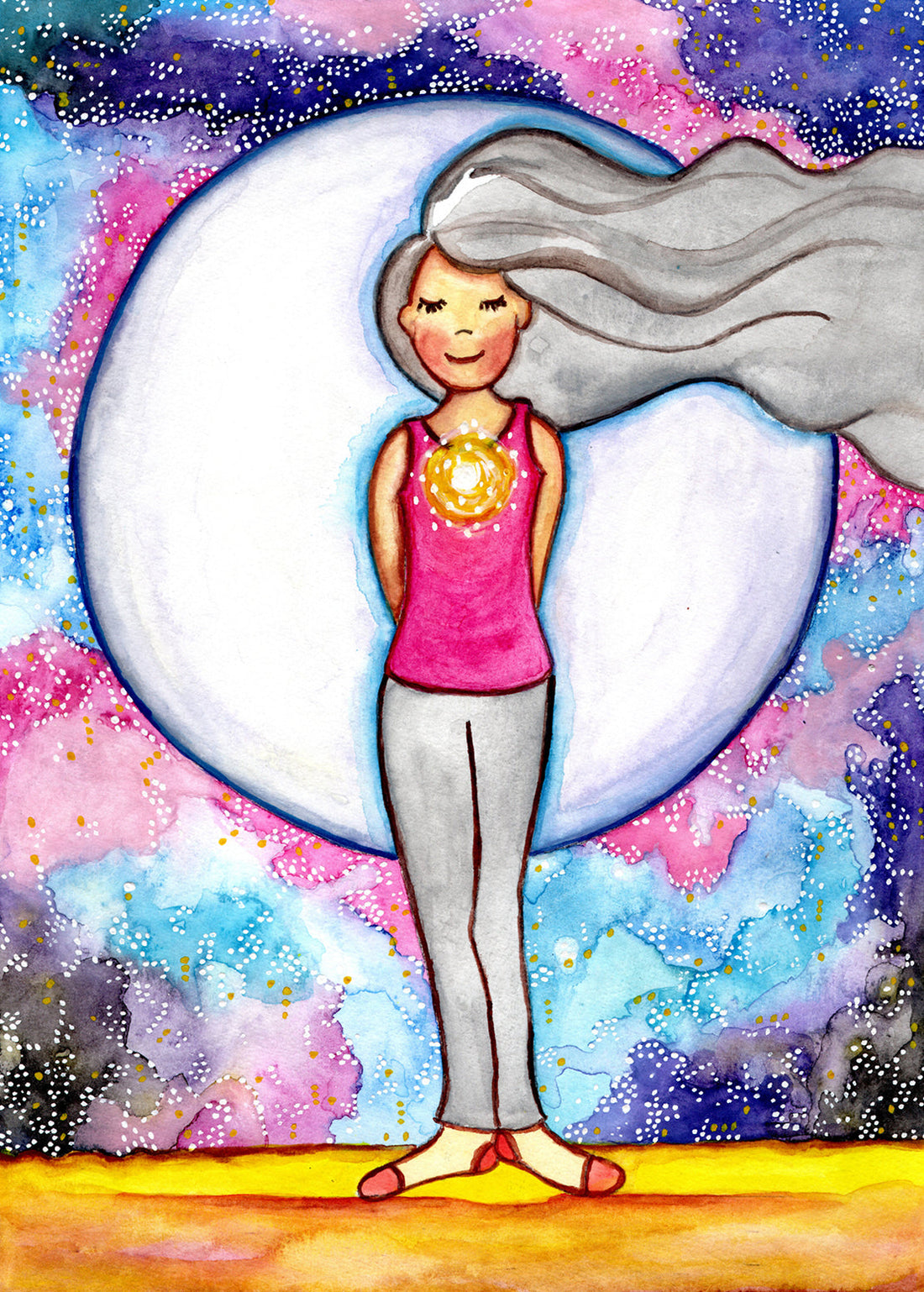 Why I add dots to my illustrations of the chakras