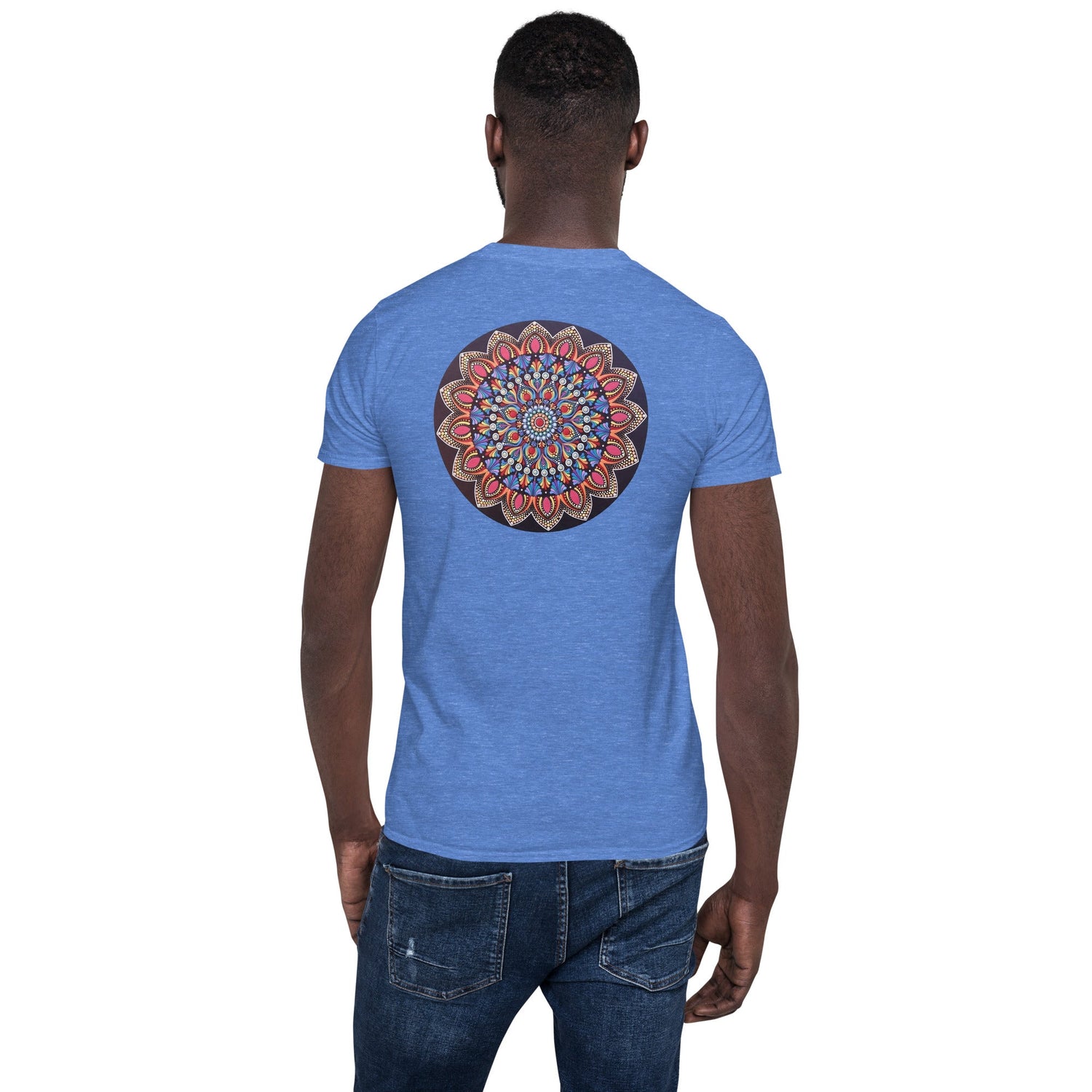 Mandala on the back of t-shirts