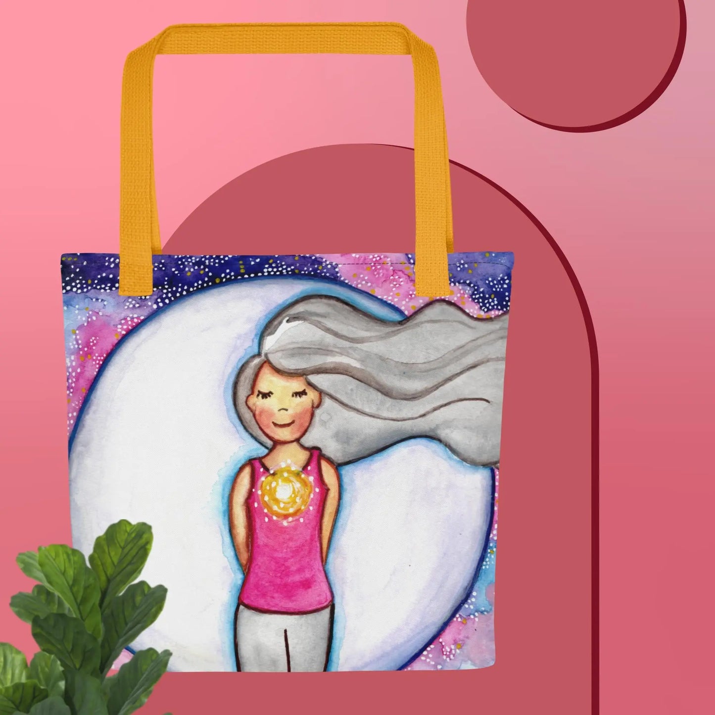 All-Over Print Tote Bag (the heart chakra)