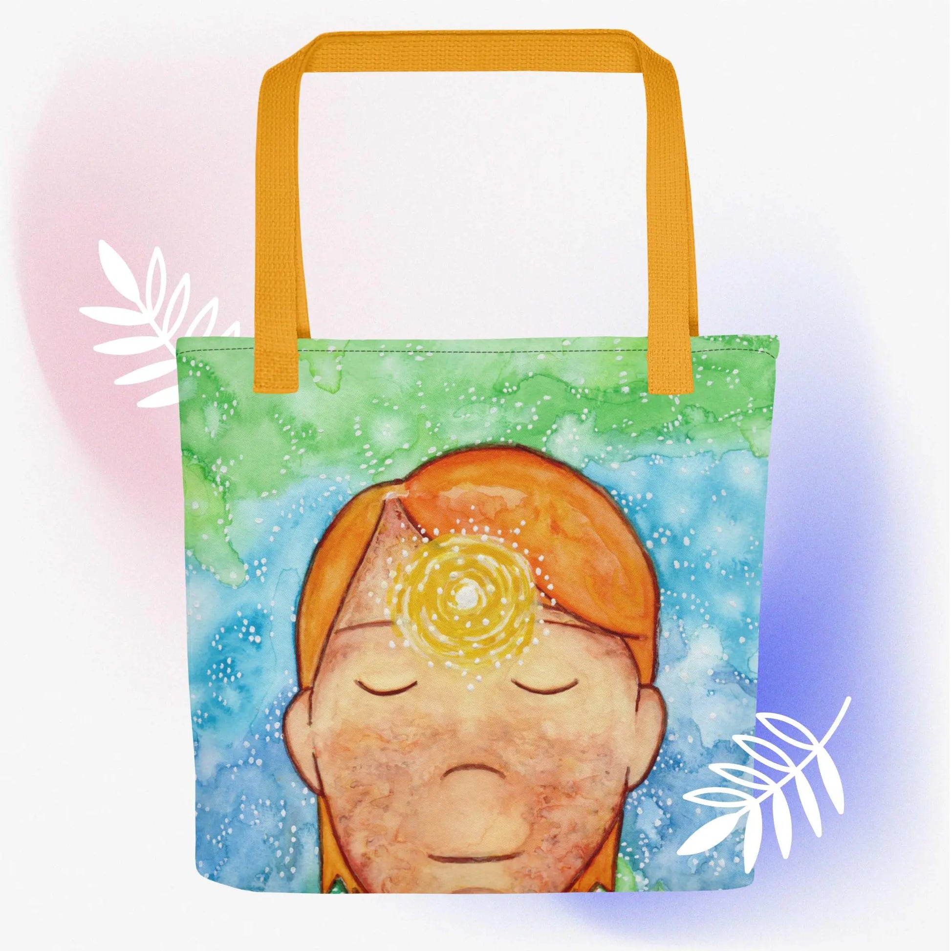 All-Over Print Tote Bag (the brow chakra)