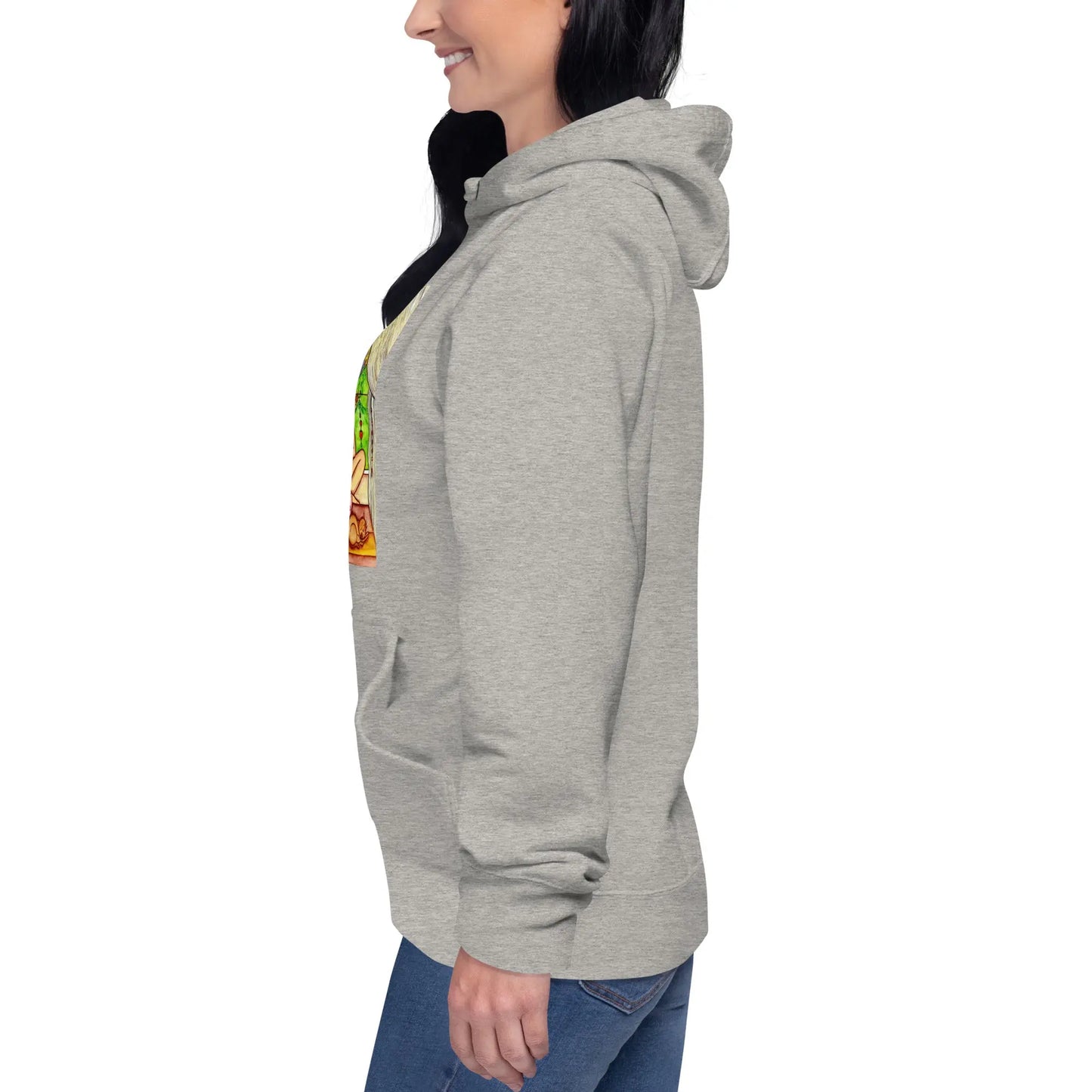 Unisex Pullover Hoodie (meditating on a still flame)