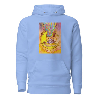 Unisex Pullover Hoodie (meditating on the moon)