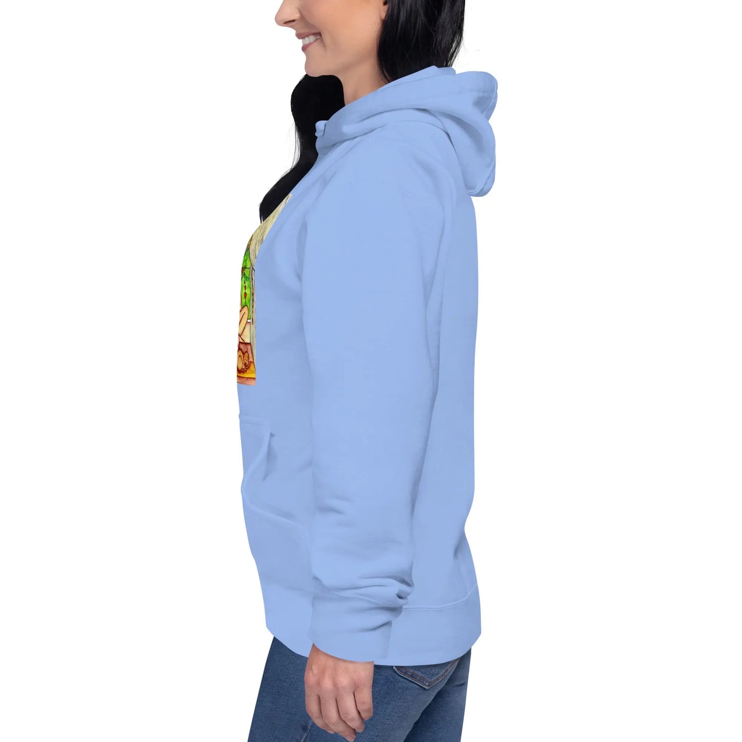 Unisex Pullover Hoodie (meditating on a still flame)