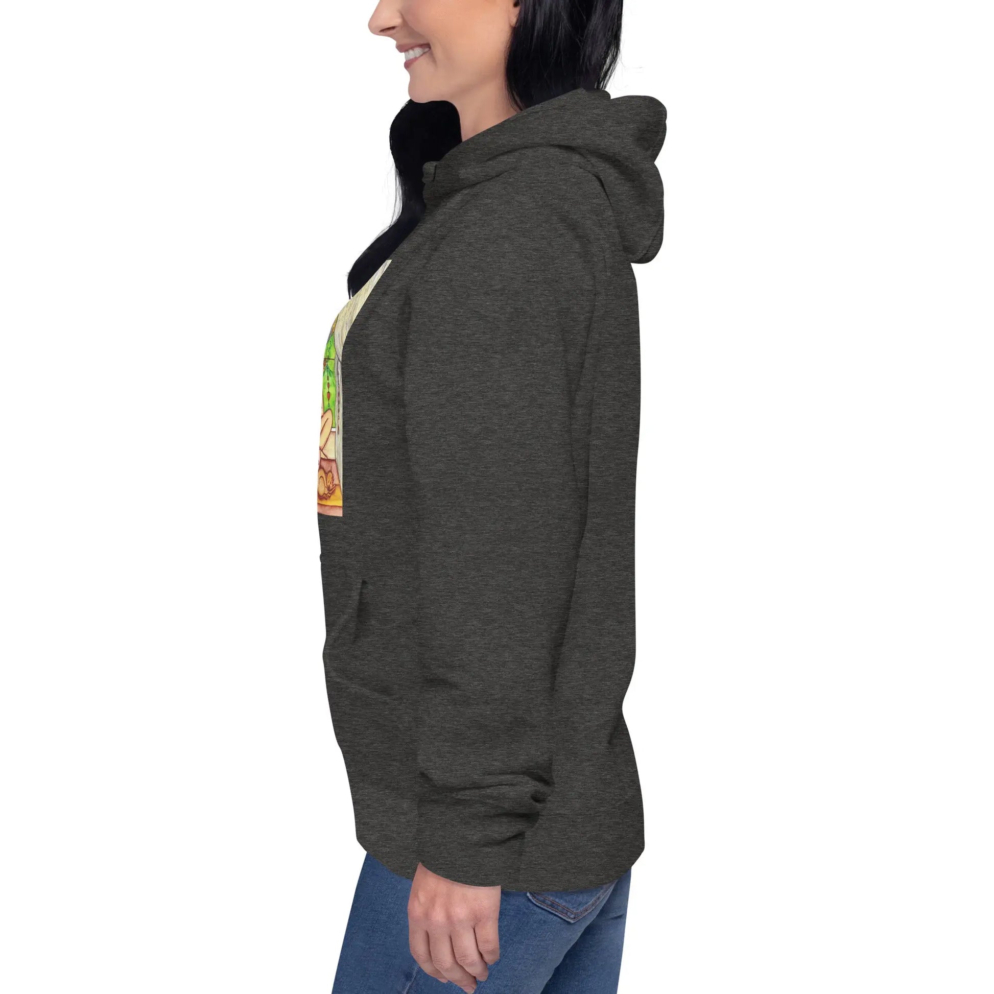 Unisex Pullover Hoodie (meditating on a still flame)
