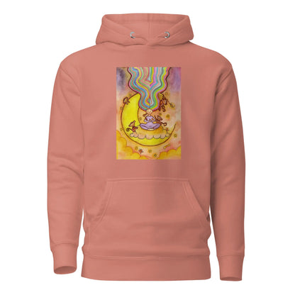 Unisex Pullover Hoodie (meditating on the moon)