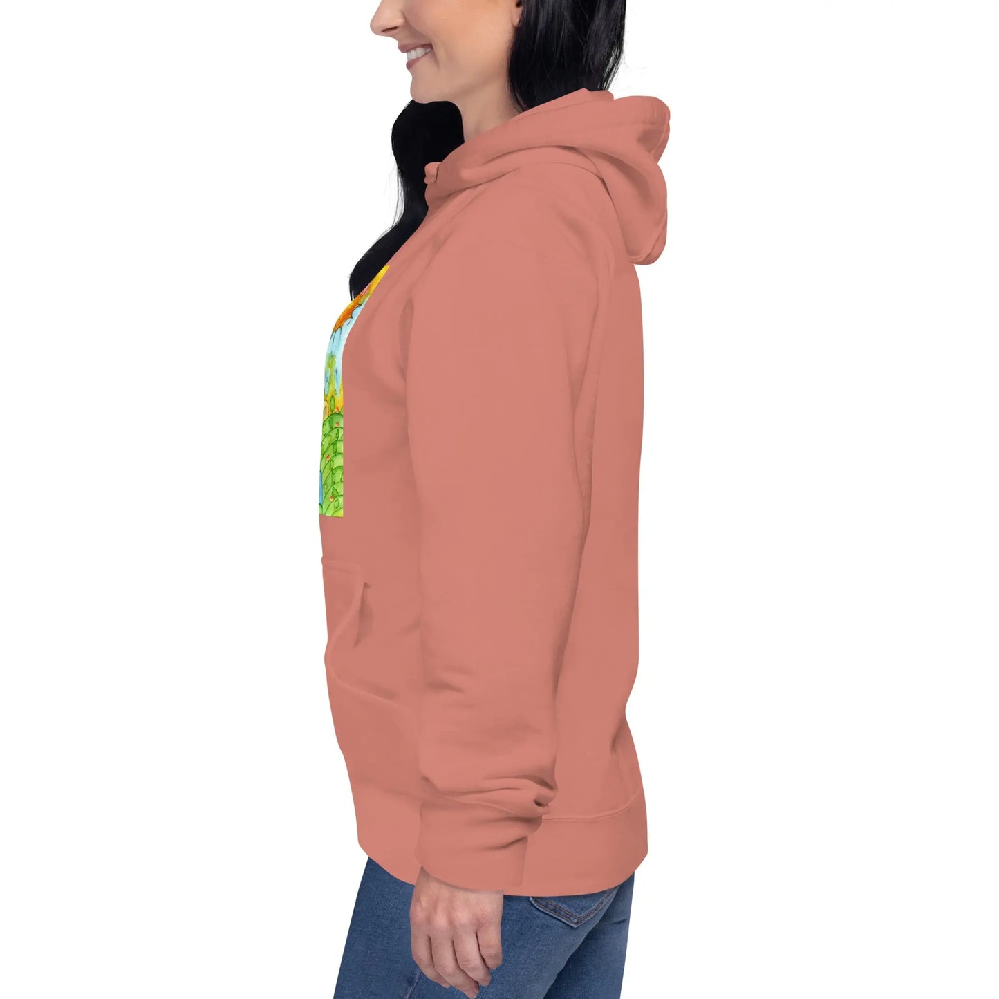Unisex Pullover Hoodie (meditating beneath the sun and moon)