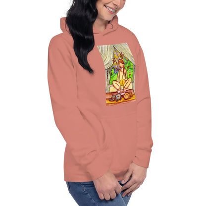 Unisex Pullover Hoodie (meditating on a still flame)