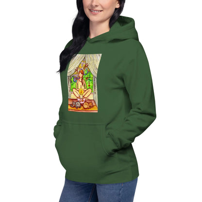 Unisex Pullover Hoodie (meditating on a still flame)