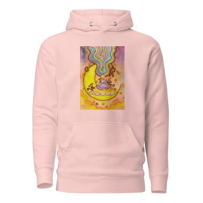 Unisex Pullover Hoodie (meditating on the moon)