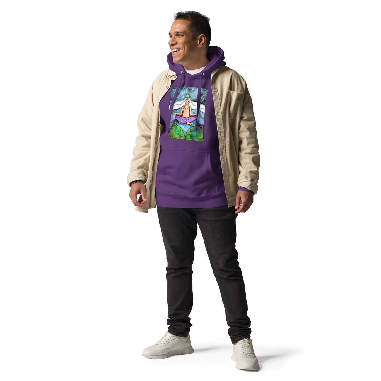 Unisex Pullover Hoodie (the crown chakra)