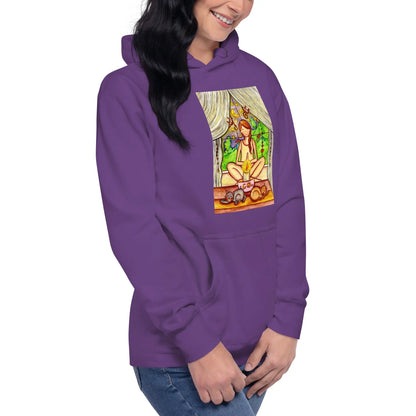 Unisex Pullover Hoodie (meditating on a still flame)