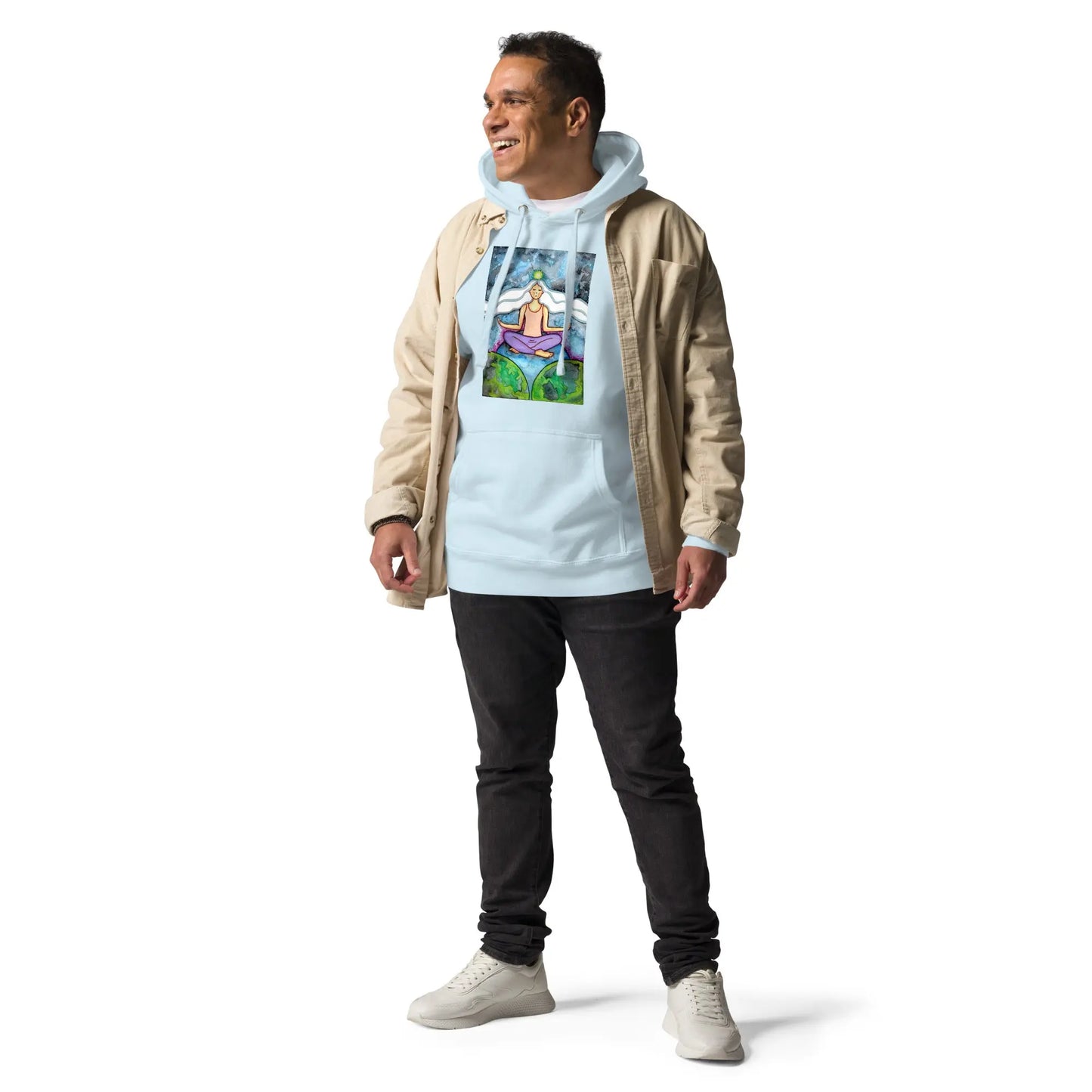 Unisex Pullover Hoodie (the crown chakra)