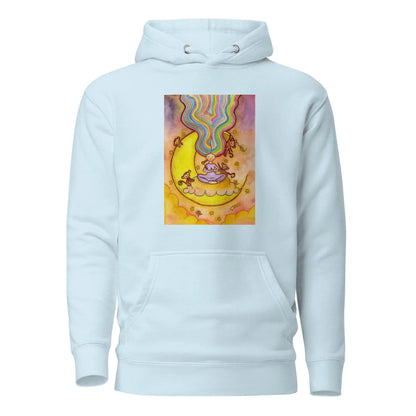 Unisex Pullover Hoodie (meditating on the moon)