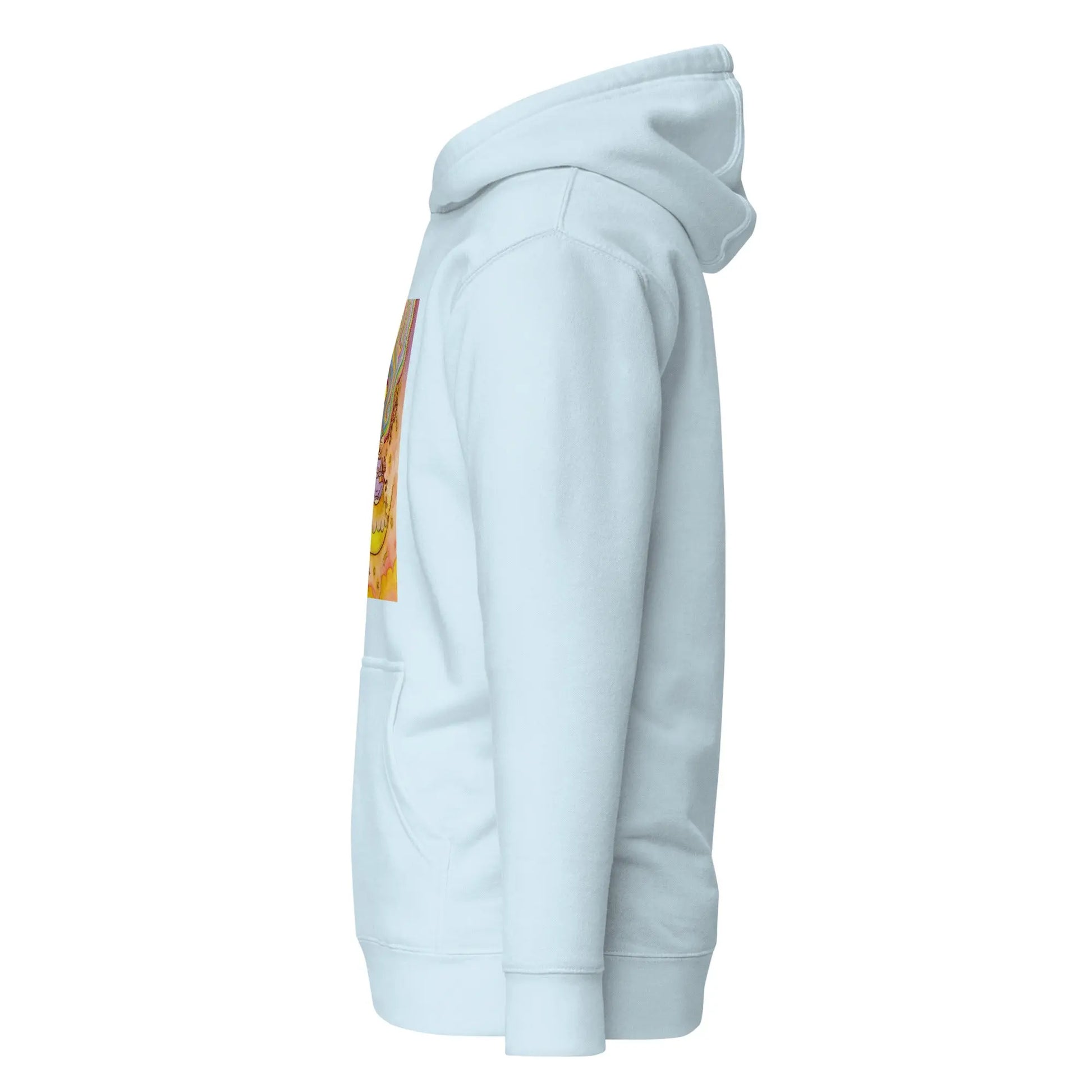 Unisex Pullover Hoodie (meditating on the moon)