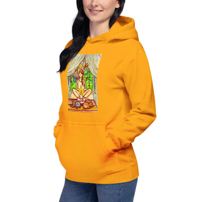 Unisex Pullover Hoodie (meditating on a still flame)