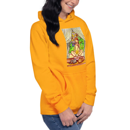 Unisex Pullover Hoodie (meditating on a still flame)