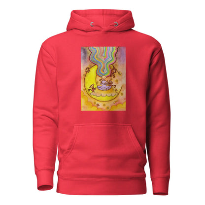 Unisex Pullover Hoodie (meditating on the moon)