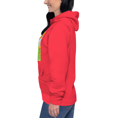 Unisex Pullover Hoodie (meditating beneath the sun and moon)