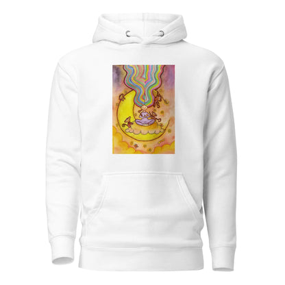 Unisex Pullover Hoodie (meditating on the moon)