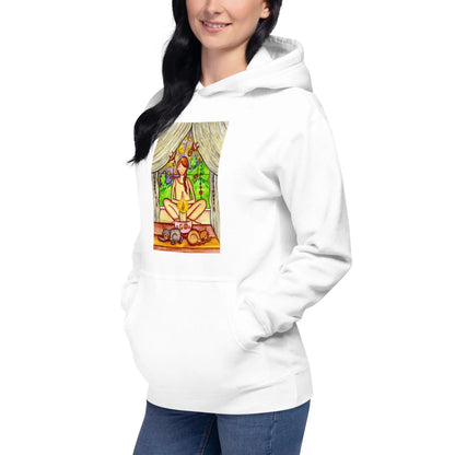 Unisex Pullover Hoodie (meditating on a still flame)
