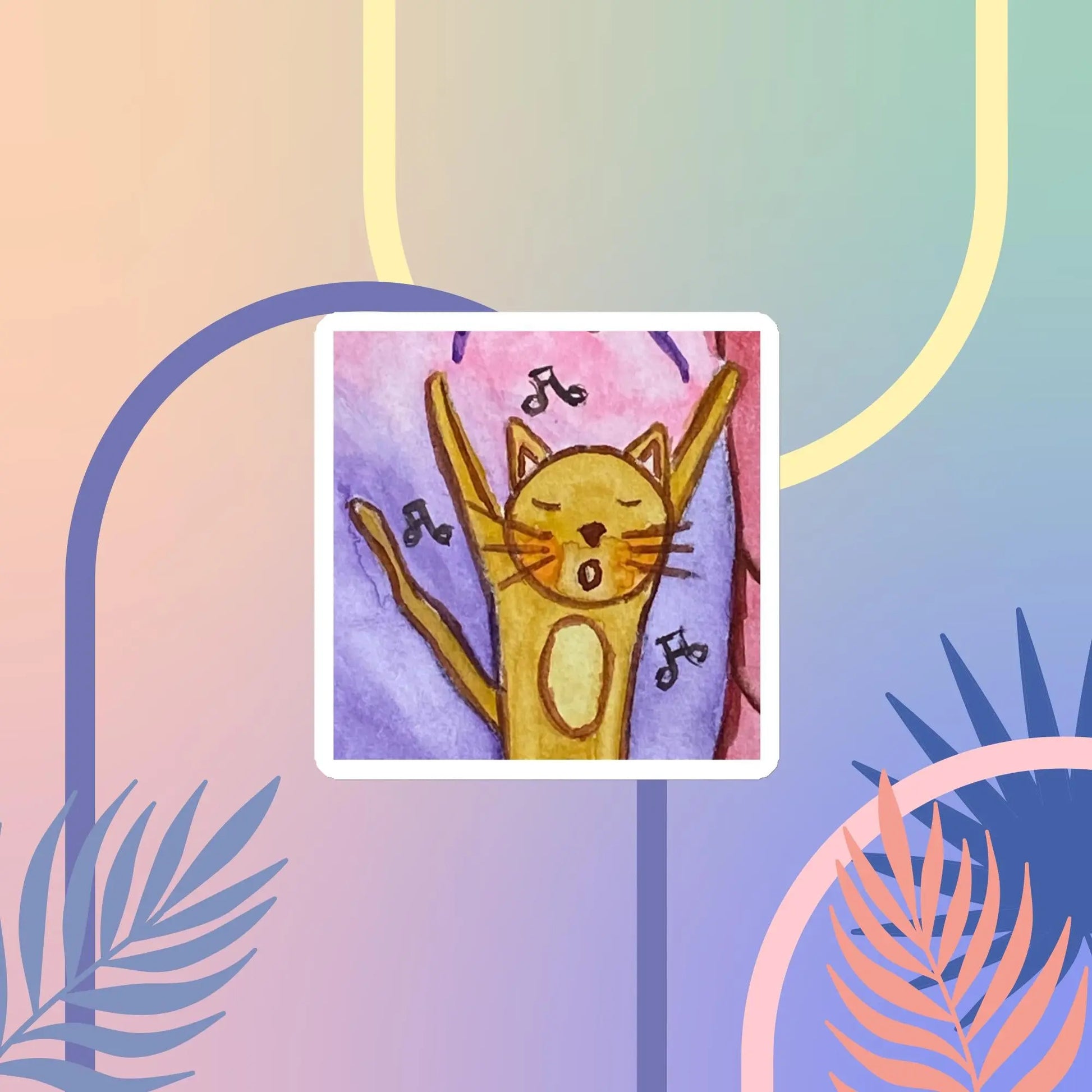 Magnet (cat chanting standing up)