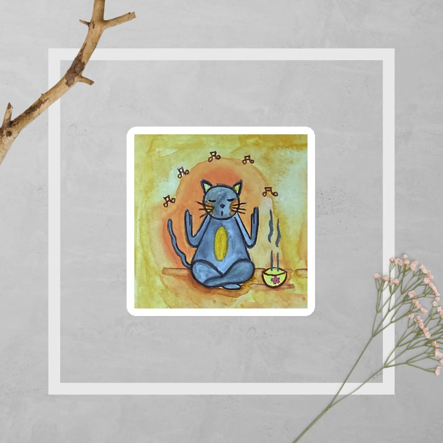 Magnet (cat chanting with incense burning)