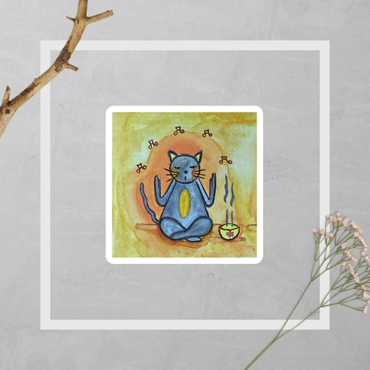 Magnet (cat chanting with incense burning)