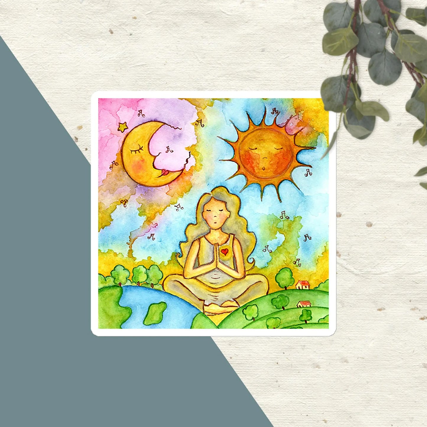 Magnet (meditating beneath the sun and moon)