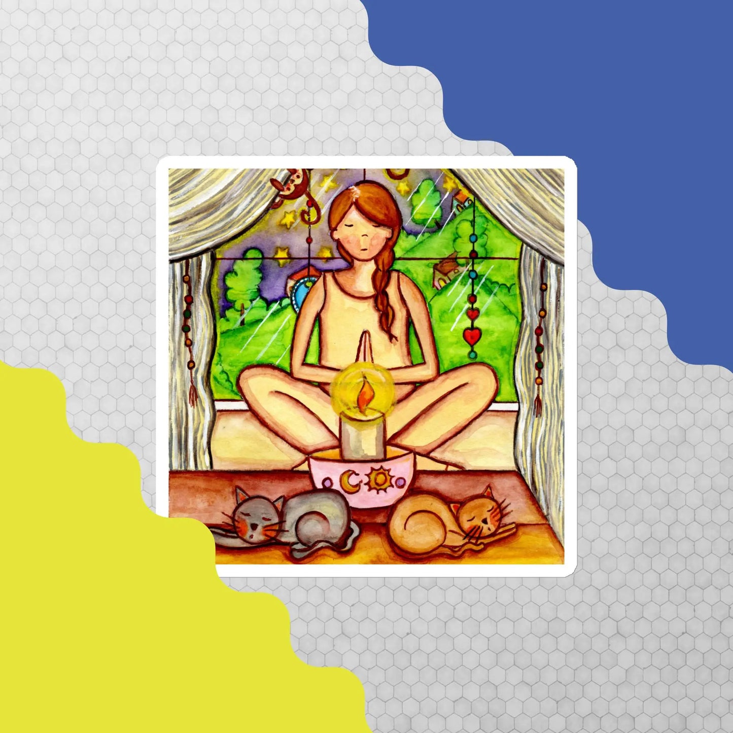 Magnet (meditating on a still flame)