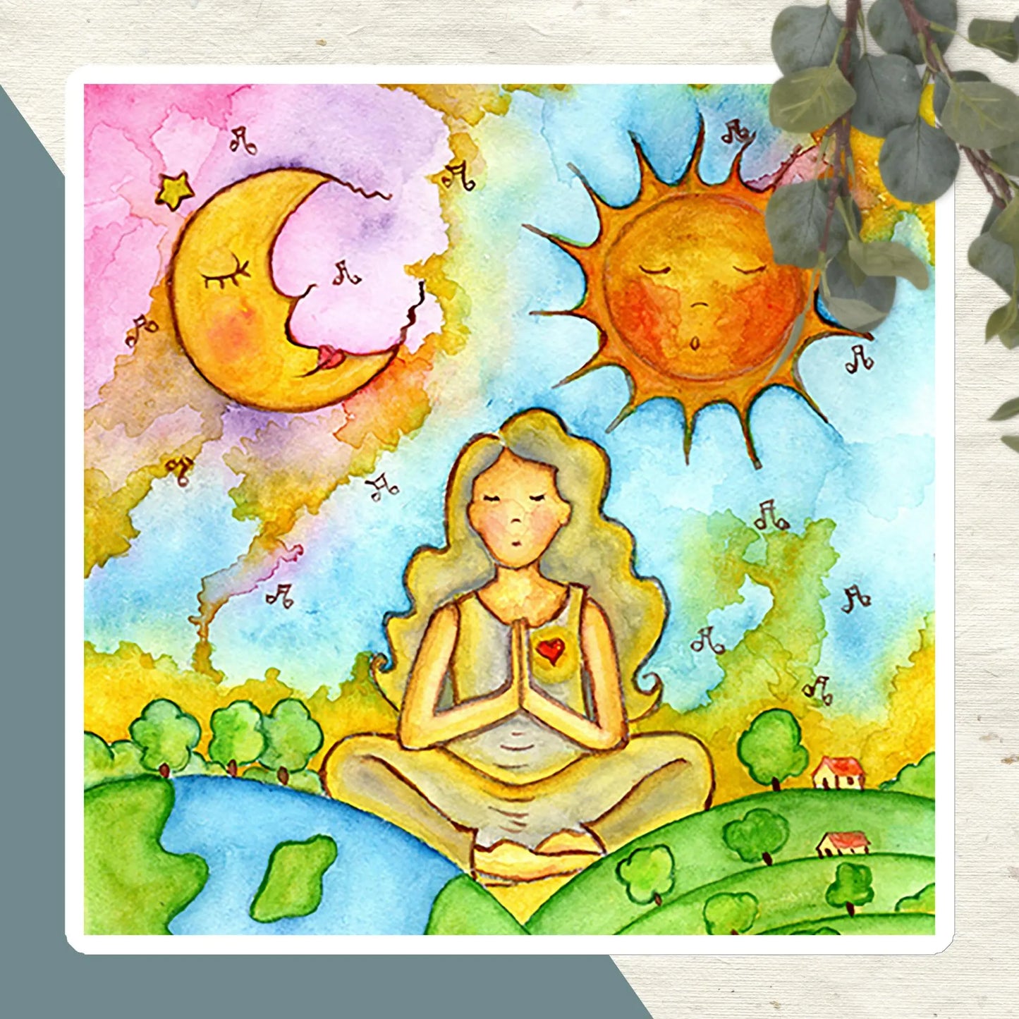 Magnet (meditating beneath the sun and moon)