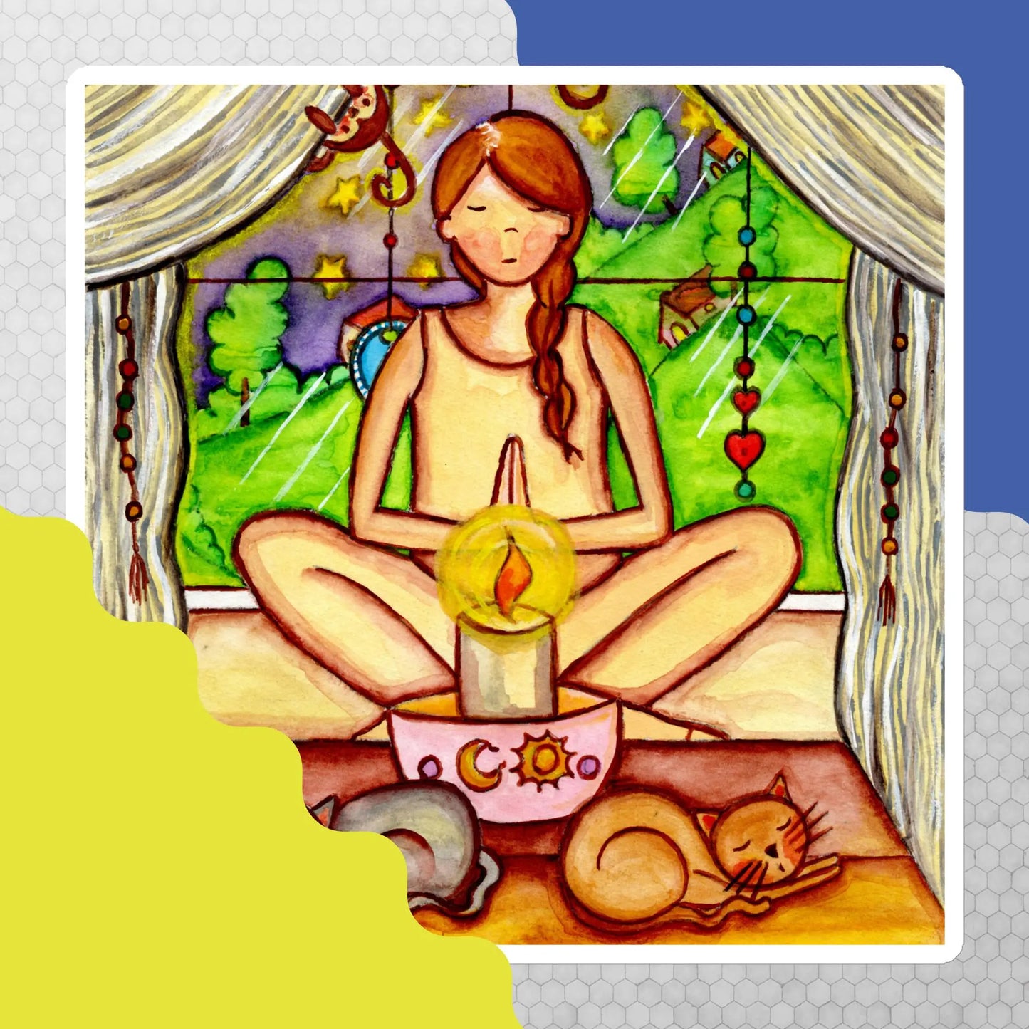 Magnet (meditating on a still flame)