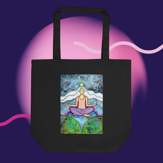 Eco Tote Bag (the crown chakra)