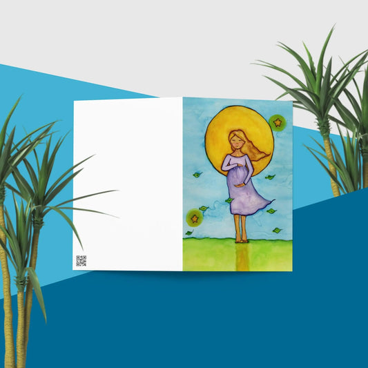 Greeting Card (meditating while standing)