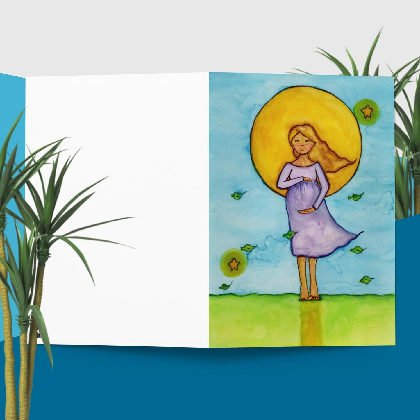 Greeting Card (meditating while standing)
