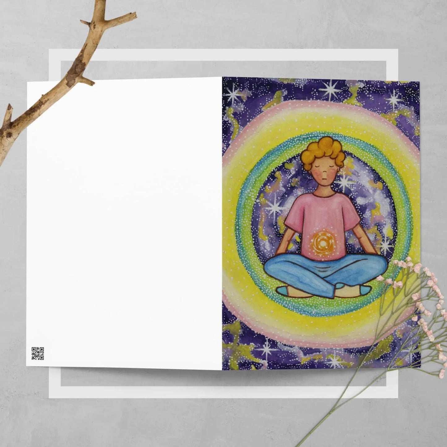 Greeting Card (the solar plexus chakra)