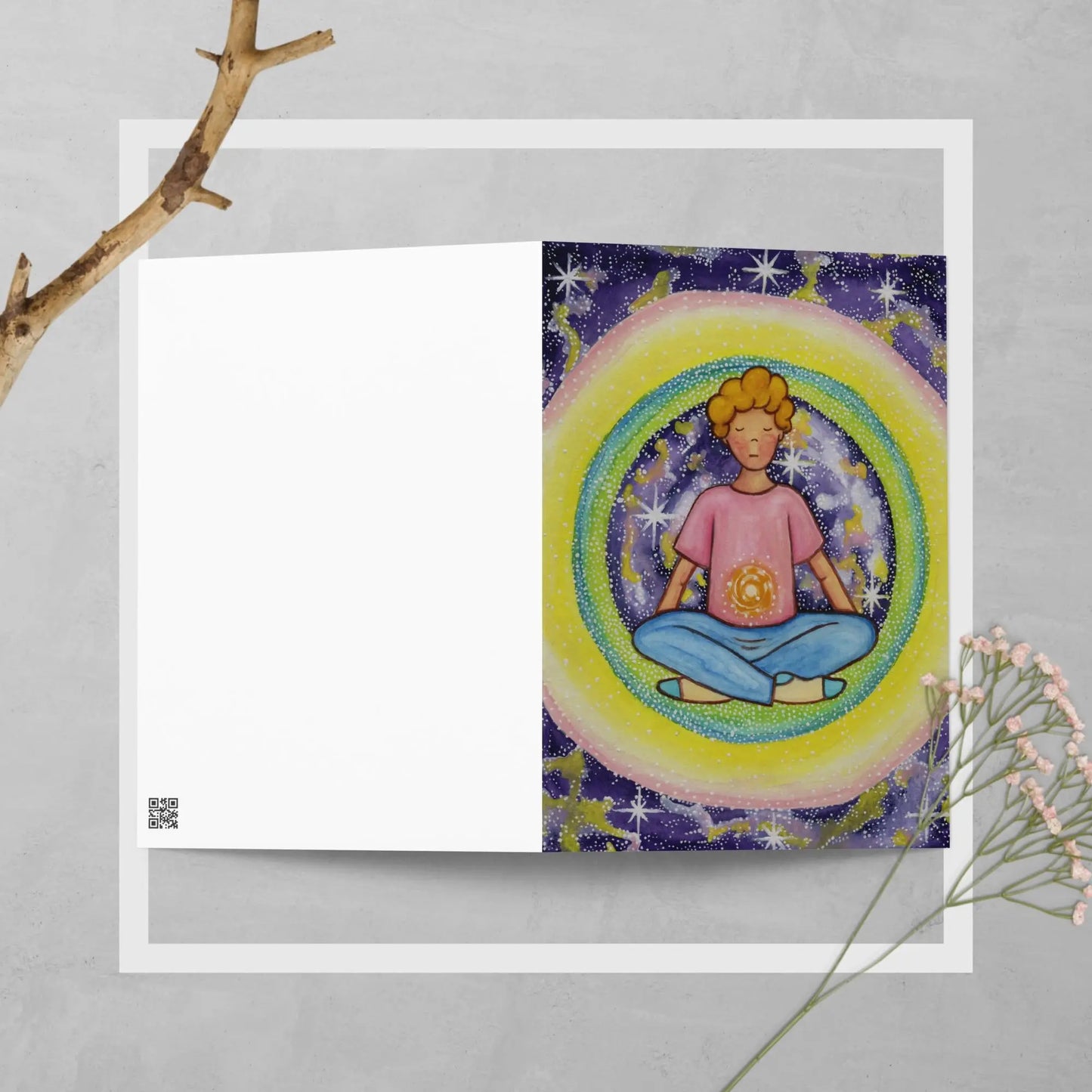 Greeting Card (the solar plexus chakra)