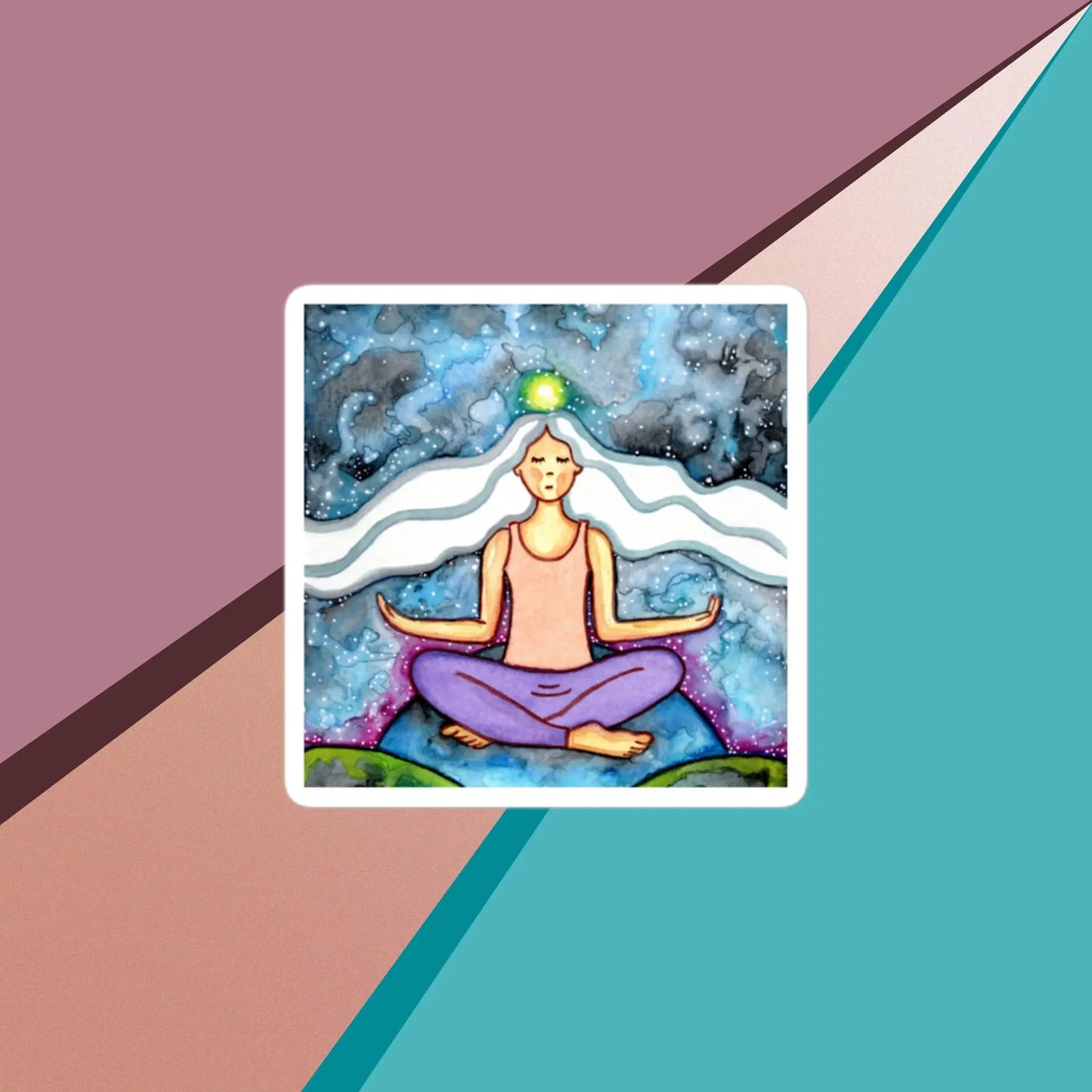 Bubble-free stickers (the crown chakra)