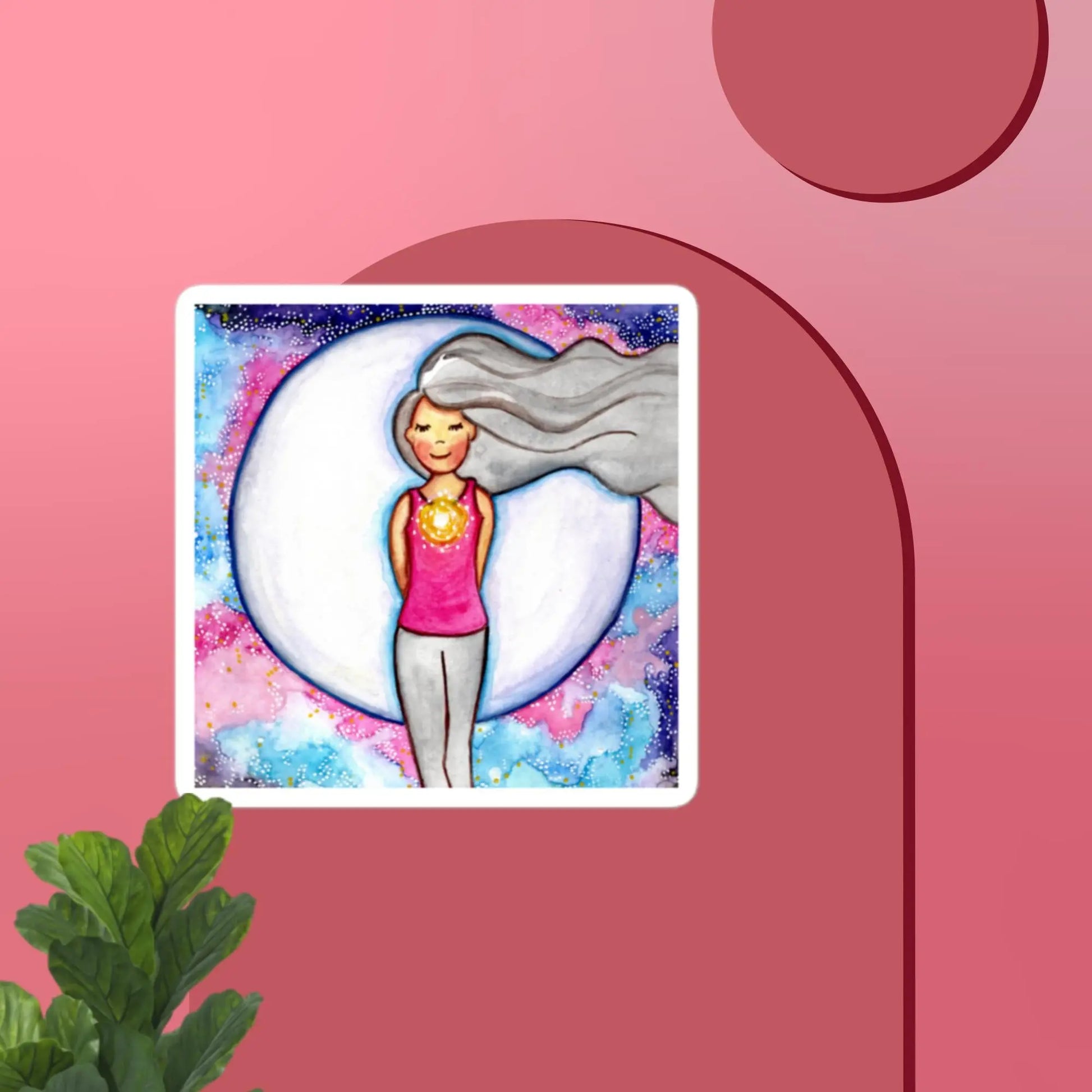 Bubble-free stickers (the heart chakra)