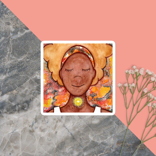 Bubble-Free Sticker (the throat chakra)