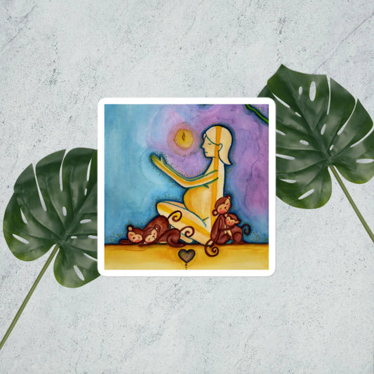 Bubble-Free Sticker (meditating on the inner light)