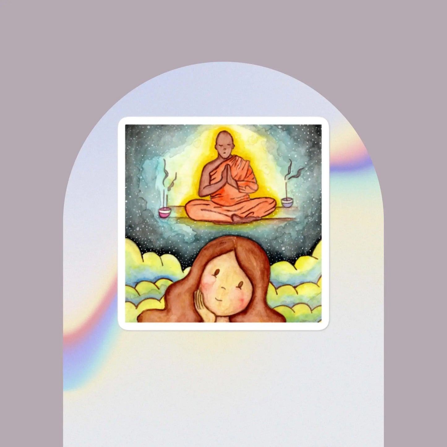 Bubble-Free Sticker (wondering about meditation)