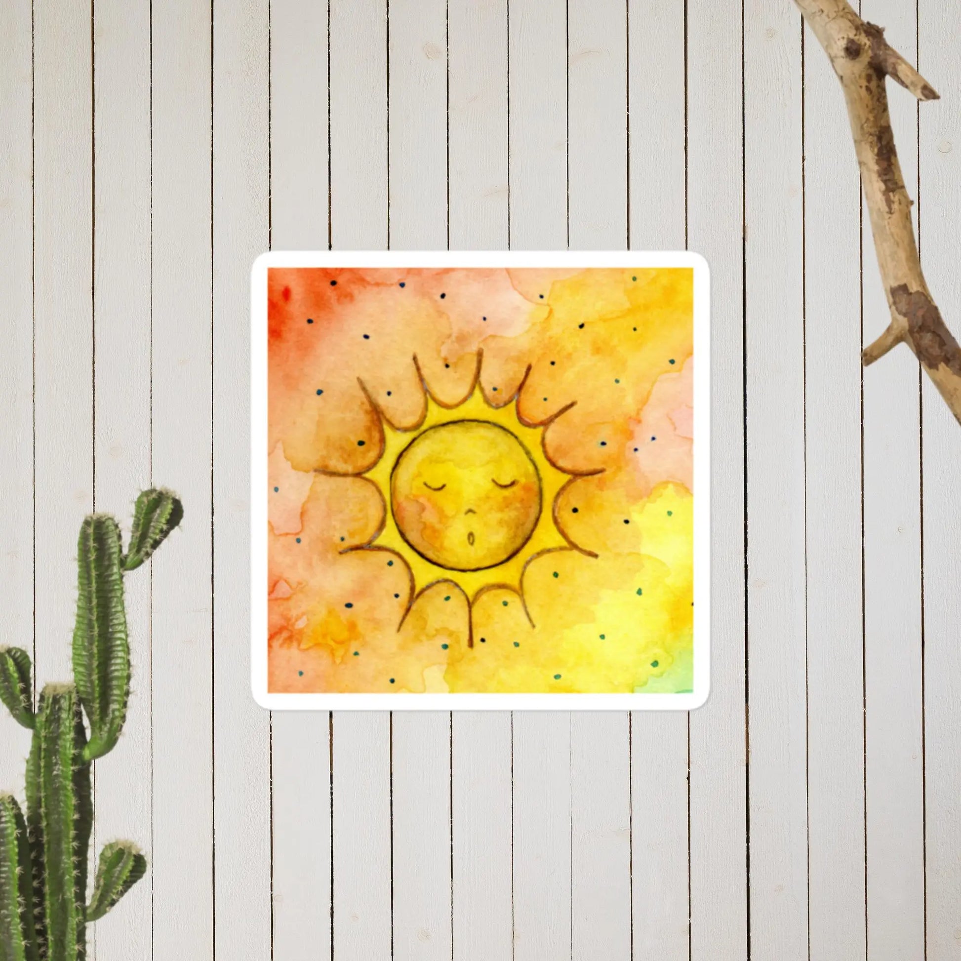 Bubble-Free Sticker (the sun chanting)