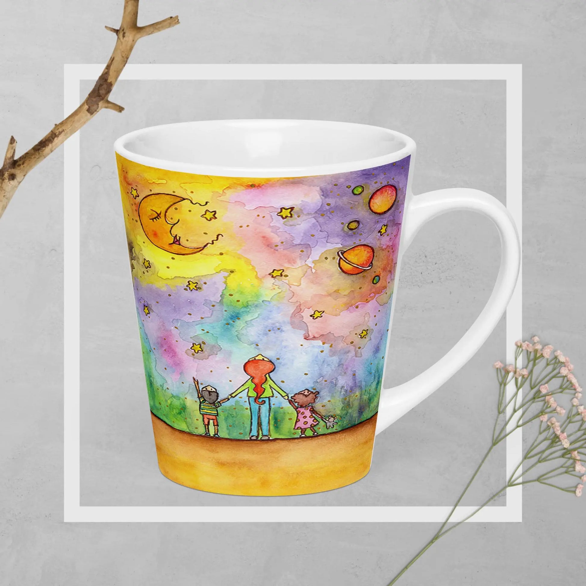 Latte Mug (watching the sky)